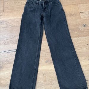We The Free Charcoal Black High-Rise Button-Fly Jeans